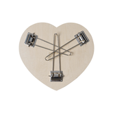 Heart Folding Table - Black/White